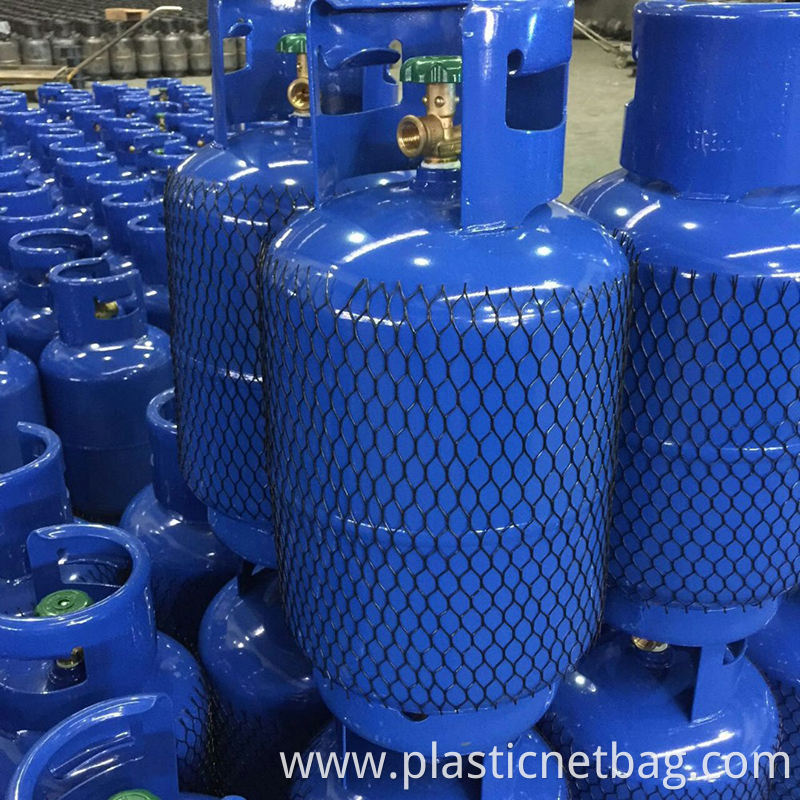 Black Steel Cylinder Protective Mesh Sleeve 16